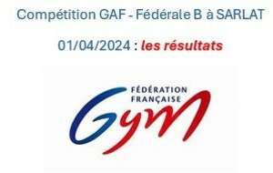 Compétition départementale GAF FED B à Sarlat la Canéda