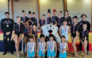 Boulazac : Championnat départemental individuel GAF et GAM et Revue Nationale Effectifs