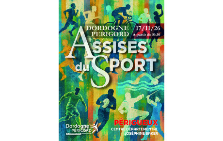 Assises départementales du sport : le 17 novembre 2026 centre départemental Joséphine Baker à Périgueux